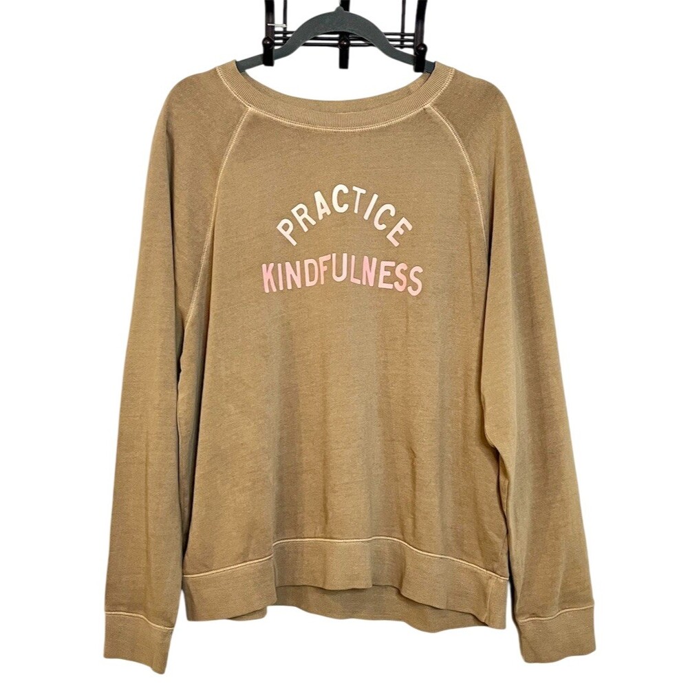 Old Navy Graphic Sweatshirt Sweater Womens XL Brown Crewneck Fall Cozy